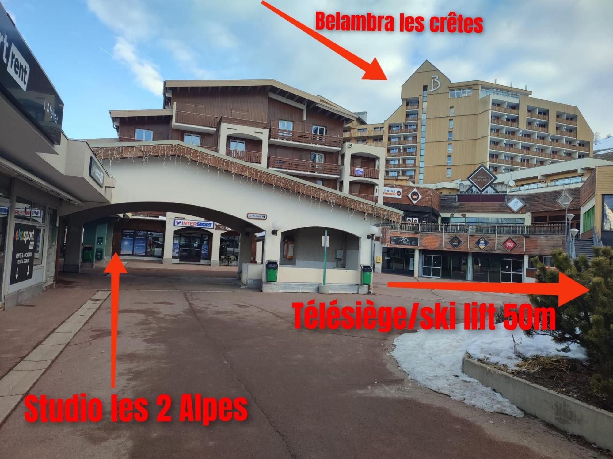 Apartment Les 2 Alpes Au Village 1800m-commerces Et Telesiege A 50m-retour Au Pied